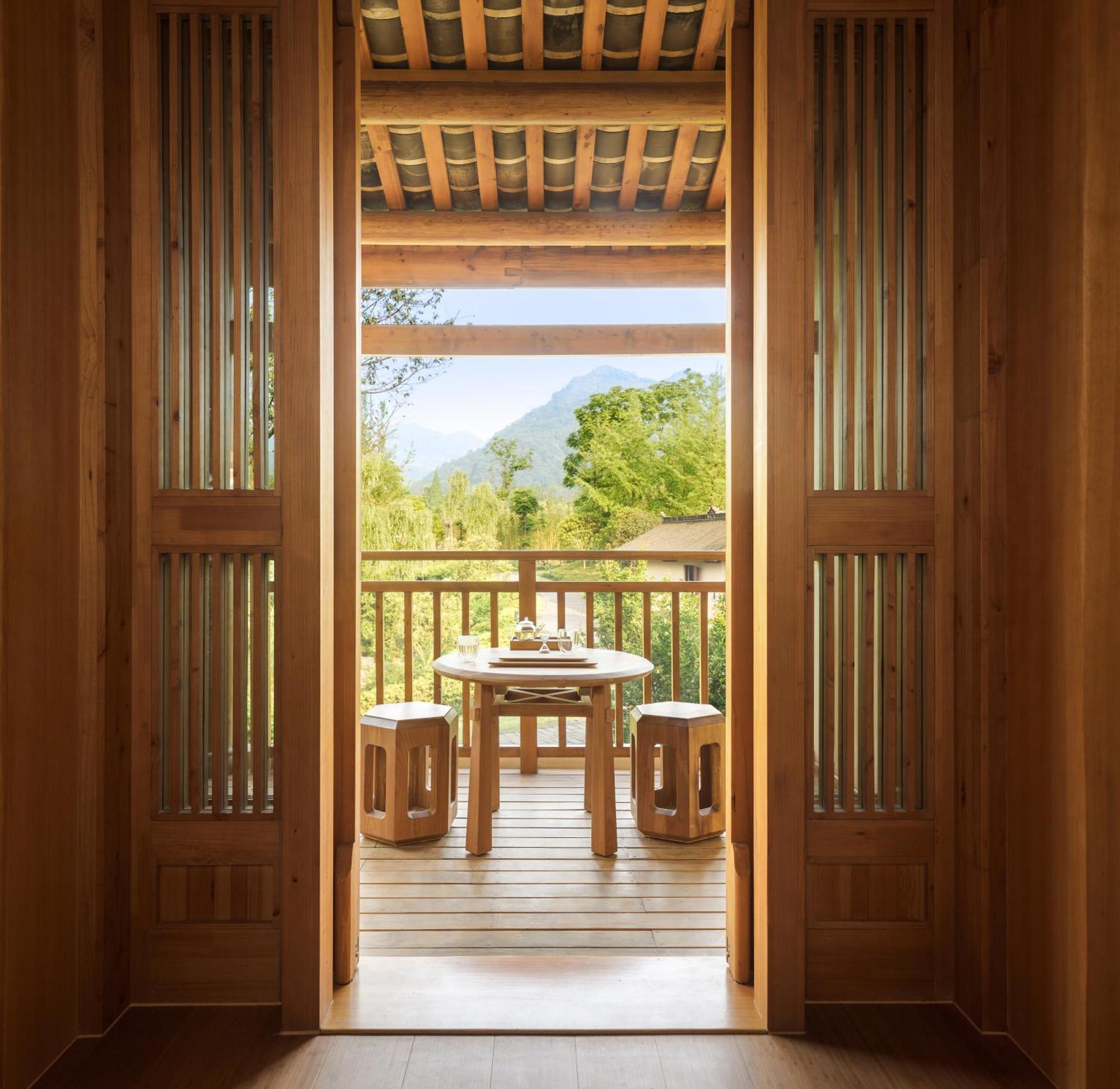 Six Senses Qing Cheng Mountain Hotel Chengdu Exterior foto